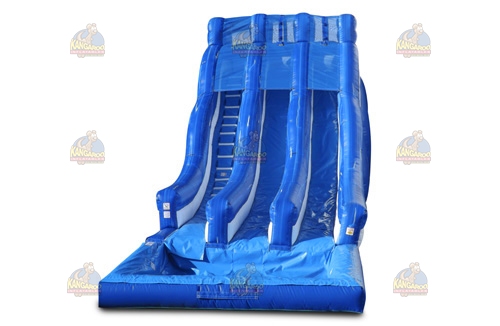 Blue 20 Double Lane Water Slide